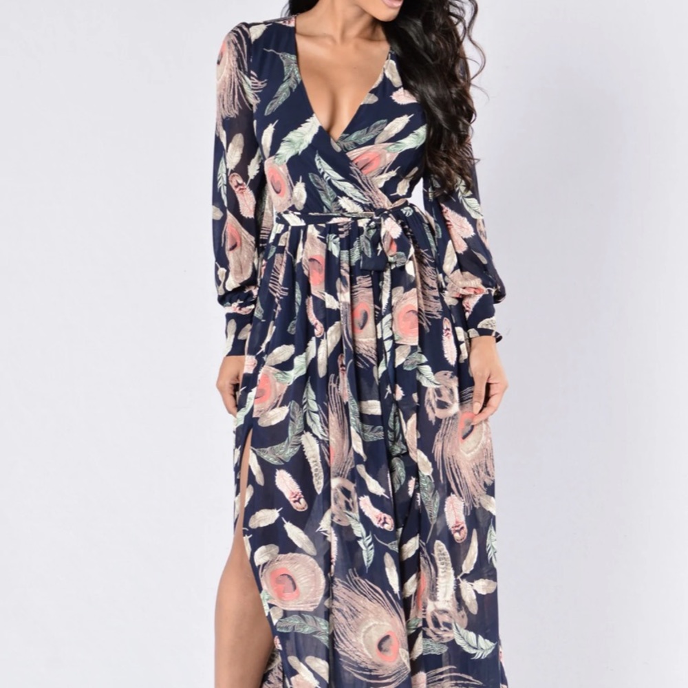 Fashion Nova Curve: Brunch Date Maxi Dress
